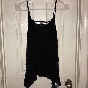 Black tank with a cool back